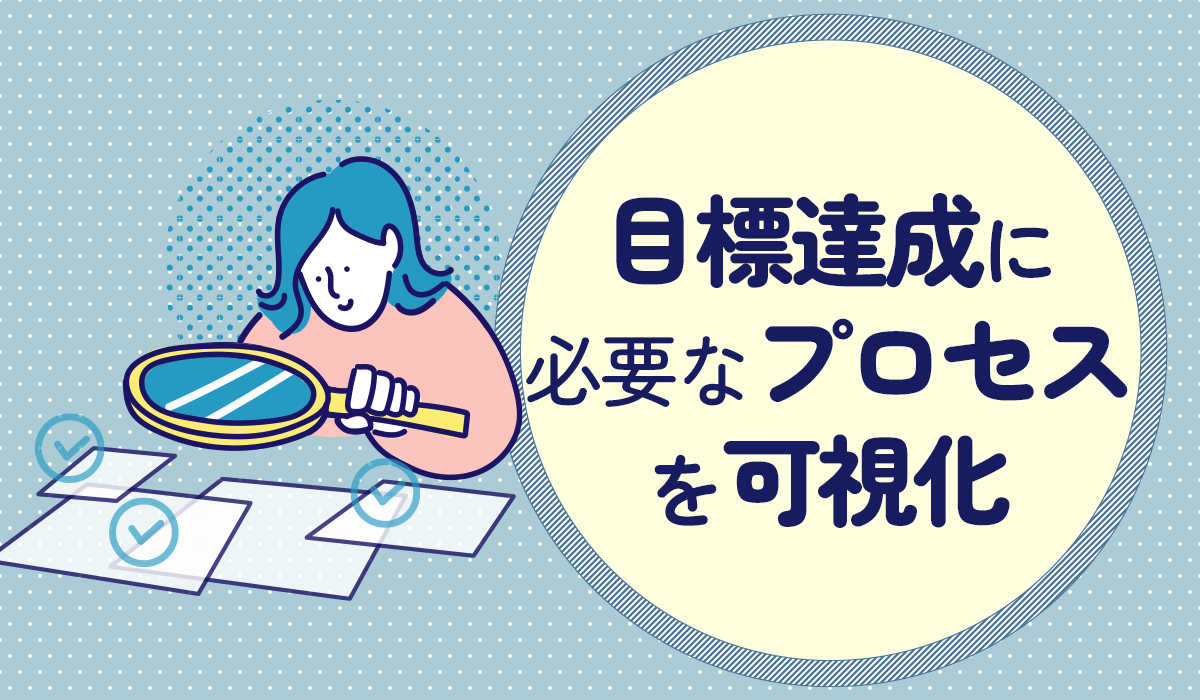 目標達成に必要なプロセスを可視化